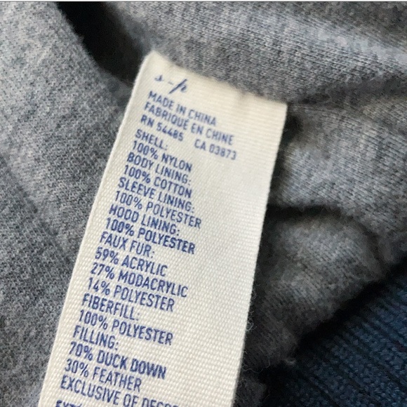 Like New American Eagle Navy Blue Down Puffer Coat - Picture 8 of 9